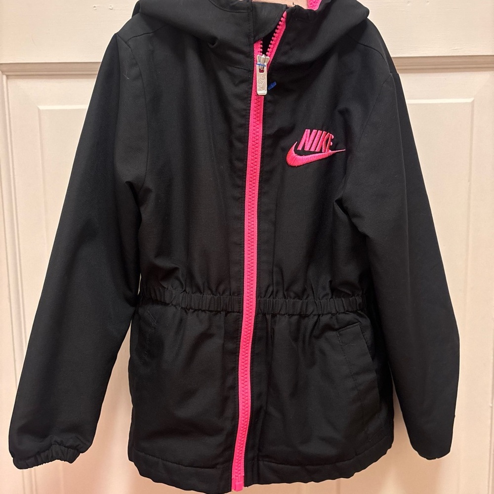 Nike Kids Jacket Black & Pink Size 4​